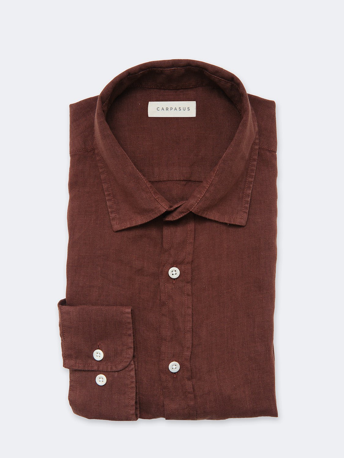 Sustainable Linen Shirt Verzasca Black - CARPASUS Online Store