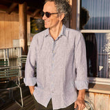Linen Shirt Avignon Fino Navy