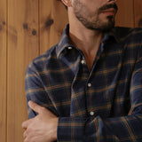 Flannel Shirt Castanio Check Marine